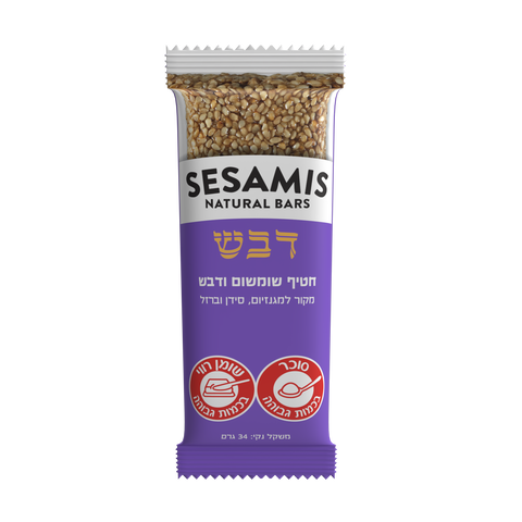 חטיף שומשום אורגני דבש 34 גרם