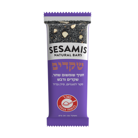 חטיף שומשום אורגני שקדים 34 גרם